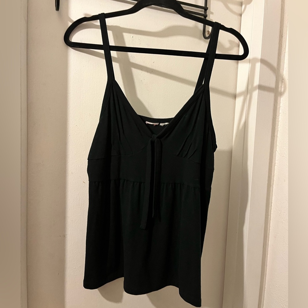 Unknown Brand-No tag/size XL- black straps top bust gathers tie @ bust. GUC.